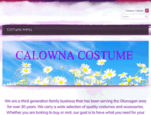 Tablet Screenshot of calownacostume.com